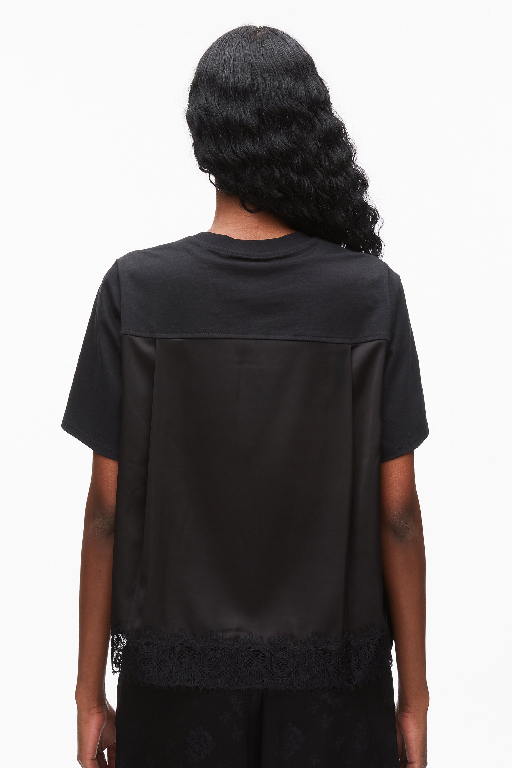Satin Lace Combo T-Shirt