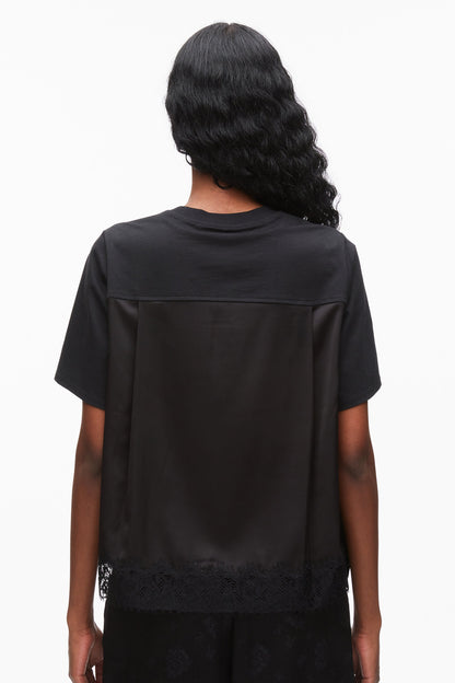 Satin Lace Combo T-Shirt