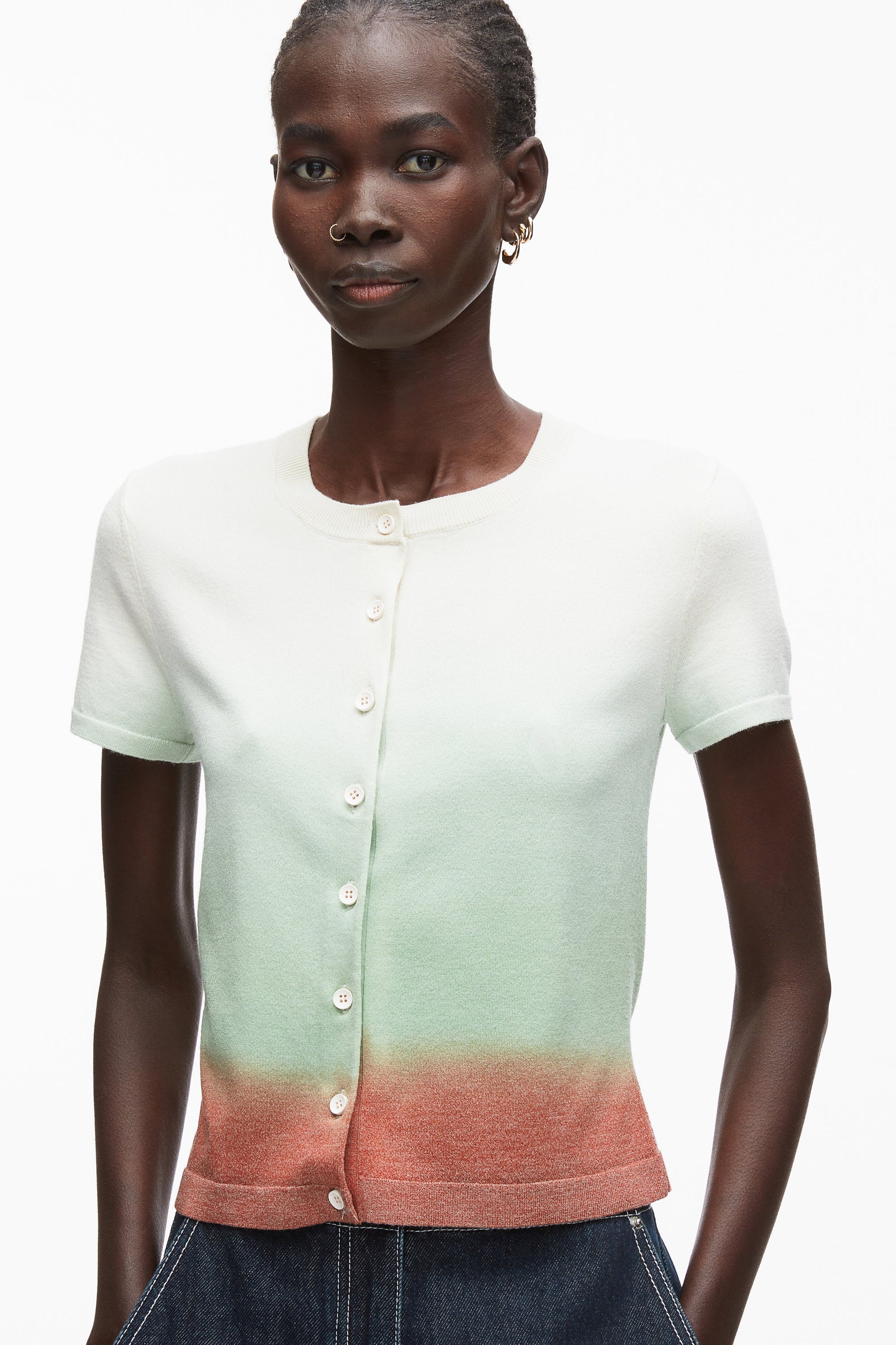 Dip Dye Knit Top