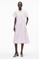 Poplin Trapeze Shirt Dress
