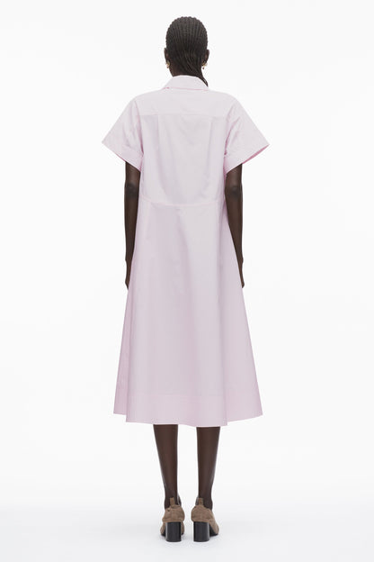 Poplin Trapeze Shirt Dress