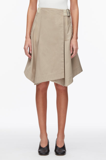 Two-Toned Handkerchief Wrap Skirt
